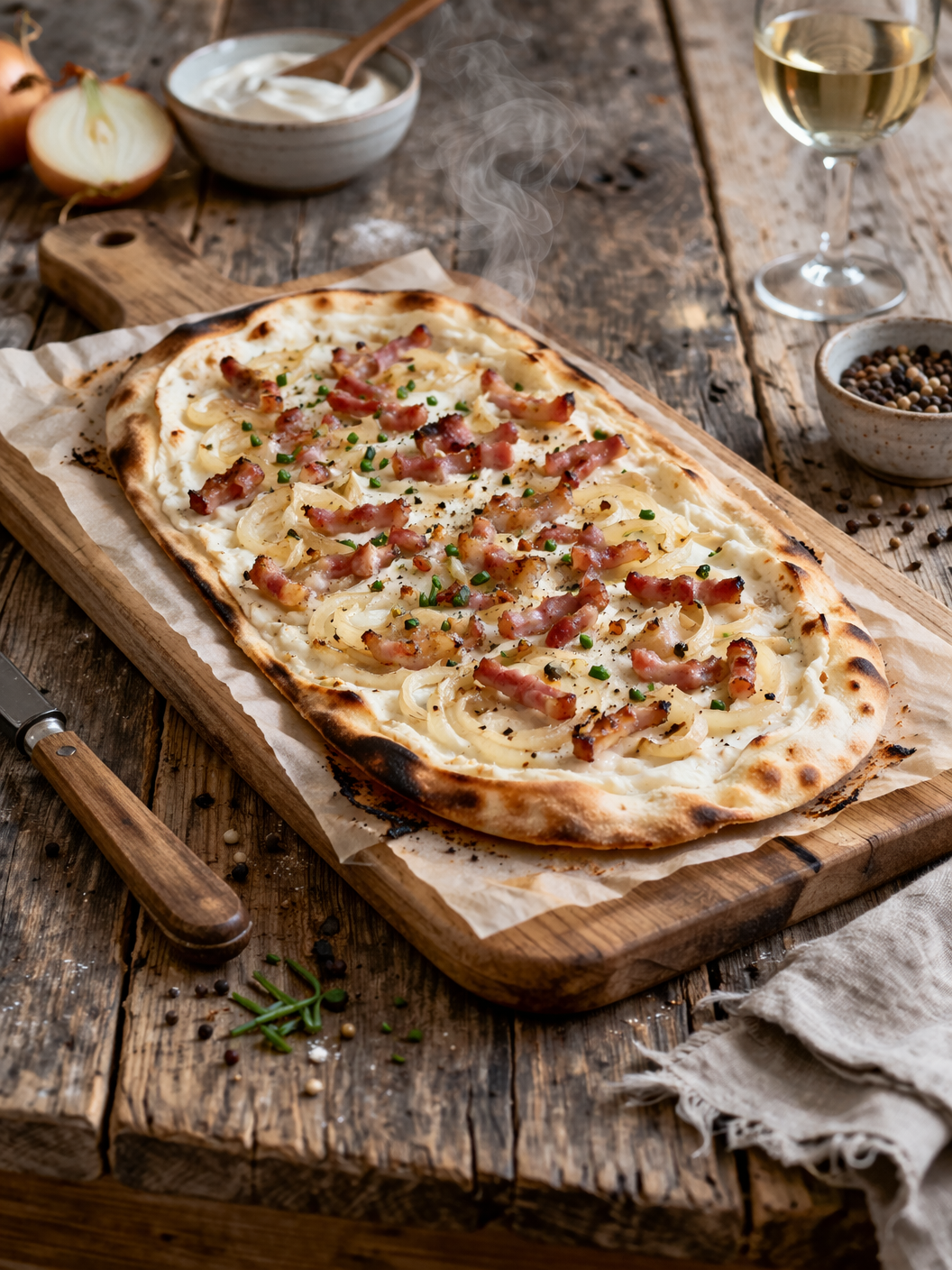 Tarte flambée nature